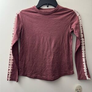 Kids Long Sleeve Maroon Shirt